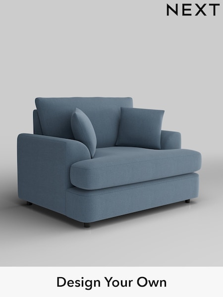 Relaxed Linen Look/Mid Blue Parker Platform (W44960) | £975