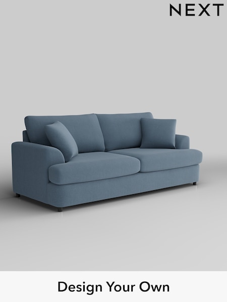 Relaxed Linen Look/Mid Blue Parker Platform (W44960) | £1,375