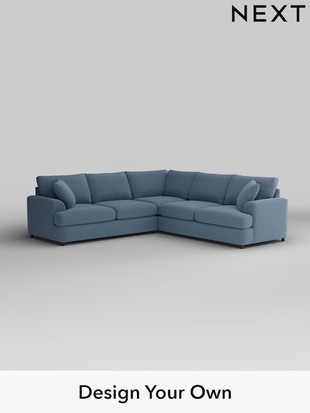 Relaxed Linen Look/Mid Blue Parker Platform (W44960) | £2,725