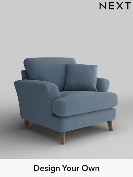 Relaxed Linen Look/Mid Blue Conway Relaxed Sit (W44965) | £875