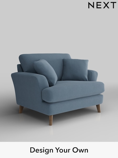 Relaxed Linen Look/Mid Blue Conway Relaxed Sit (W44965) | £975