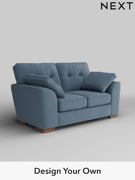 Relaxed Linen Look/Mid Blue Stamford Buttoned Back (W44971) | £1,099