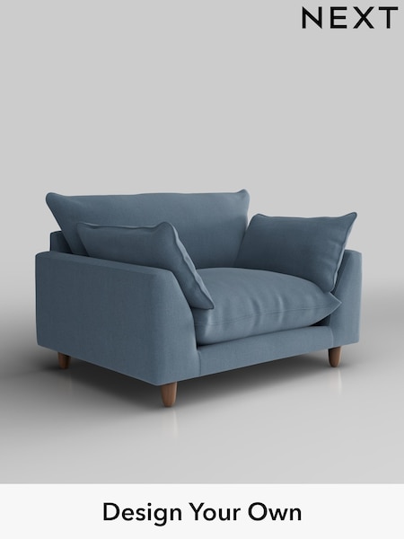 Relaxed Linen Look/Mid Blue Noa Deep Relaxed Sit (W44973) | £975