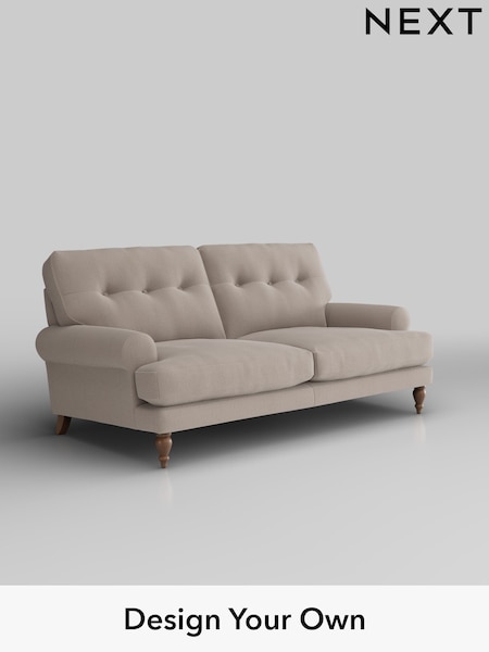 Relaxed Linen Look/Mid Natural Erin Buttoned Back Deep Sit (W44977) | £1,275