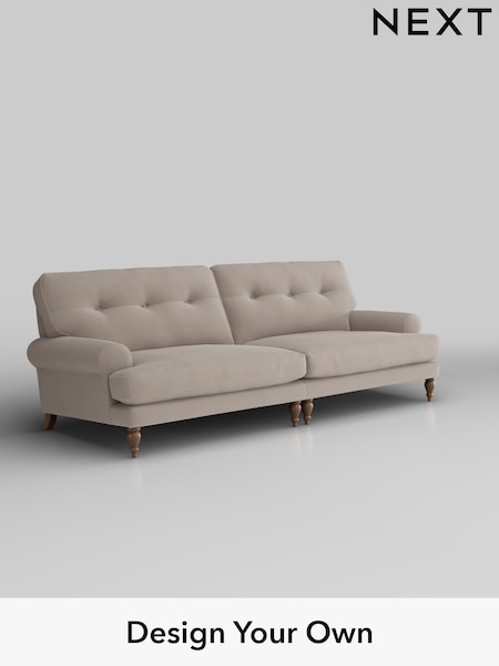 Relaxed Linen Look/Mid Natural Erin Buttoned Back Deep Sit (W44977) | £1,475