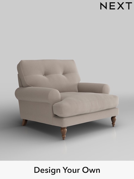 Relaxed Linen Look/Mid Natural Erin Buttoned Back Deep Relaxed Sit (W44978) | £925