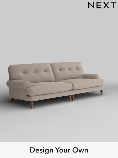 Relaxed Linen Look/Mid Natural Erin Buttoned Back Deep Relaxed Sit (W44978) | £1,525