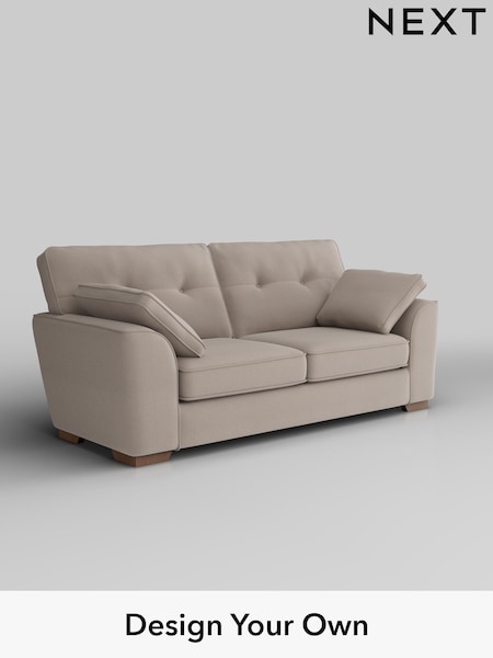Relaxed Linen Look/Mid Natural Stamford Buttoned Back (W44984) | £1,299