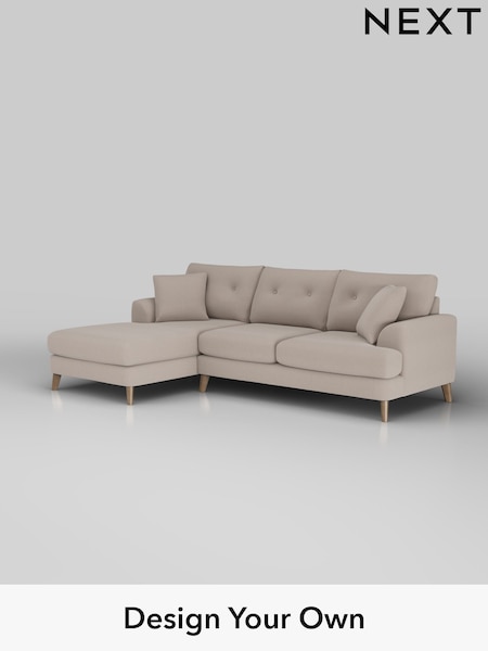 Relaxed Linen Look/Mid Natural Parker Buttoned Back (W44986) | £2,199