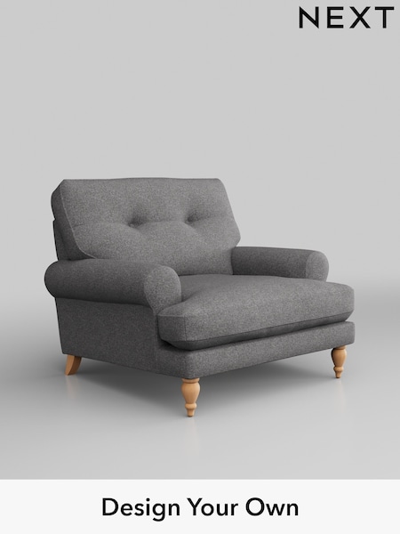 Studio Chenille/Mid Grey Erin Buttoned Back Deep Sit (W44990) | £750