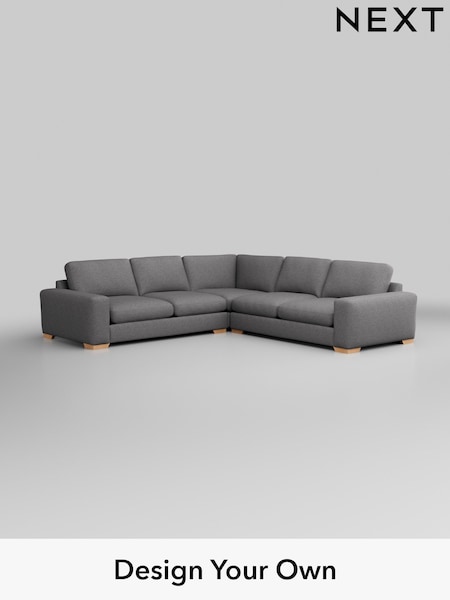 Studio Chenille/Mid Grey Houghton Deep Relaxed Sit (W44996) | £2,750