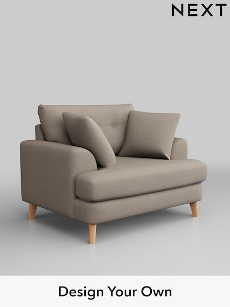 Studio Chenille/Mid Natural Parker Buttoned Back (W45008) | £899