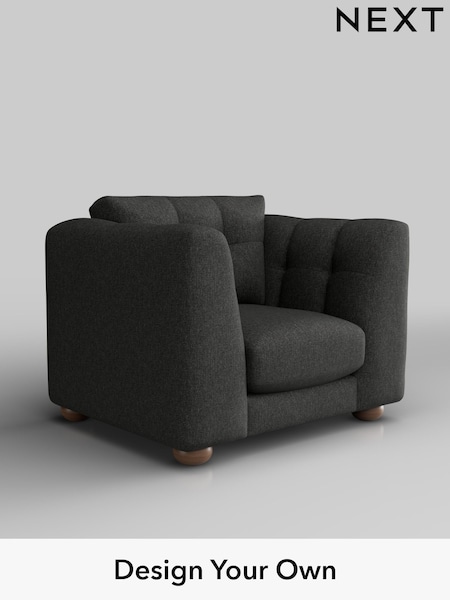 Tweedy Blend Easy Clean/Charcoal Grey Jasmine (W45018) | £975