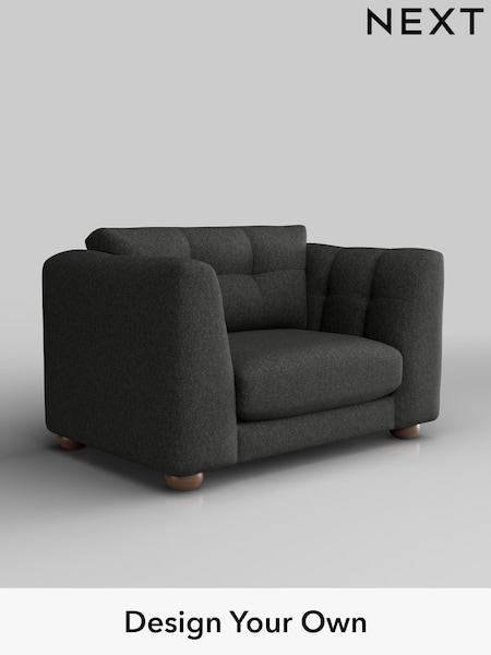 Tweedy Blend Easy Clean/Charcoal Grey Jasmine (W45018) | £1,075
