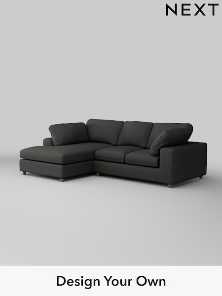 Tweedy Blend Easy Clean/Charcoal Grey N Premium The Snuggle Grand (W45026) | £2,550