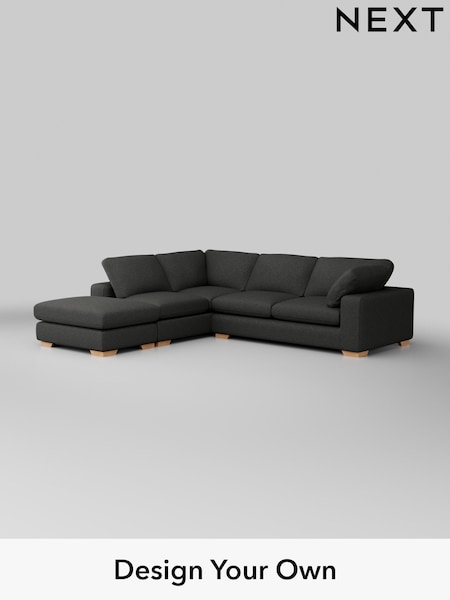Tweedy Blend Easy Clean/Charcoal Grey N Premium The Snuggle Grand (W45026) | £3,399