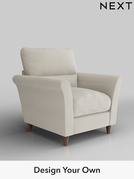 Relaxed Linen Look/Oyster Hartley Highback Relaxed Sit (W45031) | £875
