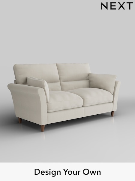 Relaxed Linen Look/Oyster Hartley Highback Relaxed Sit (W45031) | £1,325