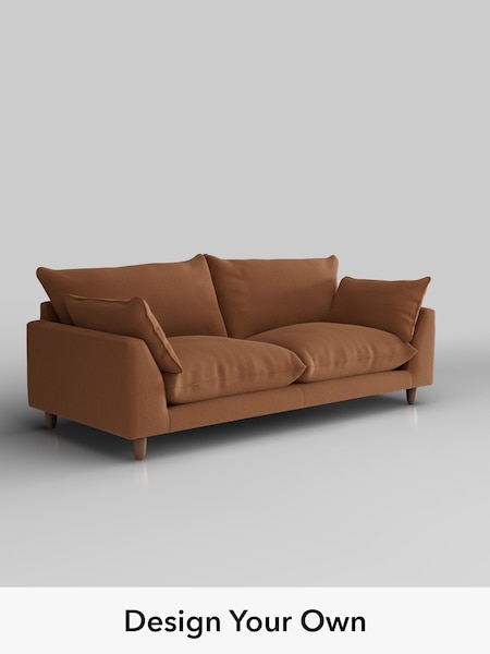 Ripple Chenille/Mid Rust Brown Noa Deep Relaxed Sit (W45066) | £1,275