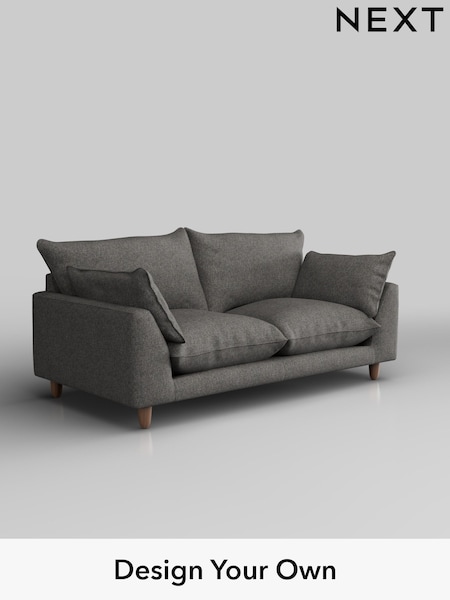 Tweedy Blend Easy Clean/Dark Grey Noa Deep Relaxed Sit (W45070) | £1,075