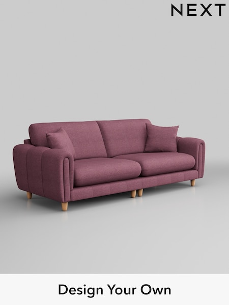 Tweedy Blend Easy Clean/Mid Mulberry Purple Odella (W45073) | £1,375