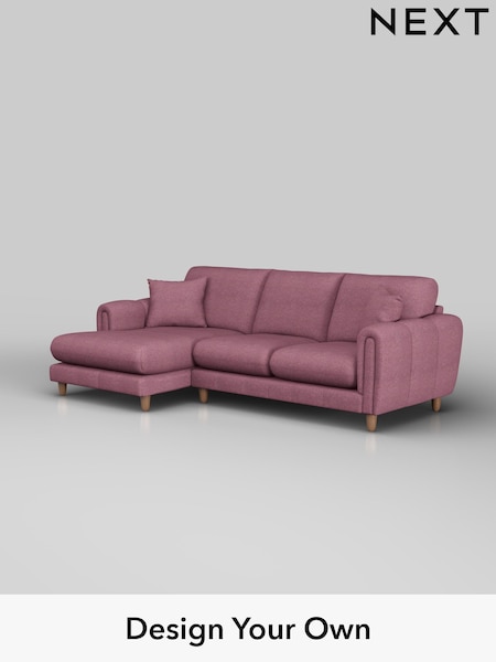 Tweedy Blend Easy Clean/Mid Mulberry Purple Odella (W45073) | £1,850