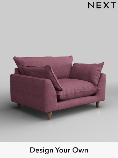 Tweedy Blend Easy Clean/Mid Mulberry Purple Noa Deep Relaxed Sit (W45077) | £875
