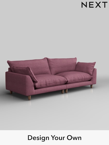 Tweedy Blend Easy Clean/Mid Mulberry Purple Noa Deep Relaxed Sit (W45077) | £1,275