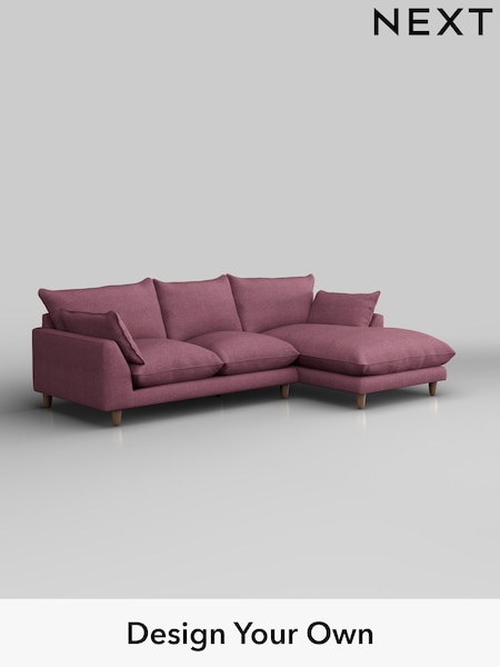 Tweedy Blend Easy Clean/Mid Mulberry Purple Noa Deep Relaxed Sit (W45077) | £1,775