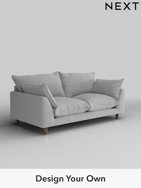 Tweedy Blend Easy Clean/Light Silver Grey Noa Deep Relaxed Sit (W45078) | £1,075