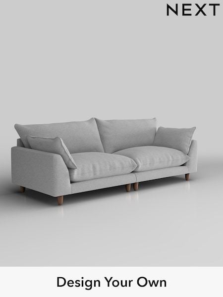 Tweedy Blend Easy Clean/Light Silver Grey Noa Deep Relaxed Sit (W45078) | £1,275