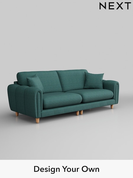 Tweedy Chenille/Dark Teal Green Odella (W45088) | £1,375