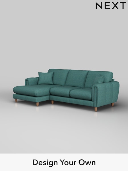 Tweedy Chenille/Dark Teal Green Odella (W45088) | £1,850