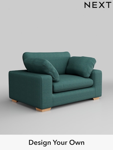 Tweedy Chenille/Dark Teal Green N Premium The Snuggle Grand (W45089) | £1,499