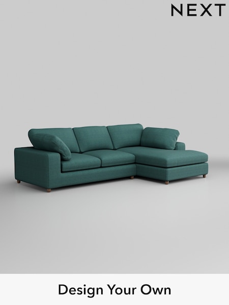 Tweedy Chenille/Dark Teal Green N Premium The Snuggle Grand (W45089) | £2,650
