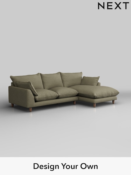 Tweedy Chenille/Mid Moss Green Noa Deep Relaxed Sit (W45094) | £1,775