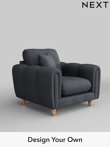 Tweedy Chenille/Navy Blue Odella (W45095) | £775