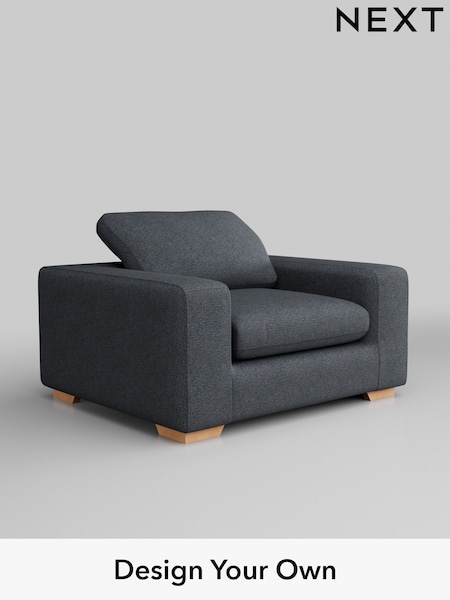 Tweedy Chenille/Navy Blue N Premium The Snuggle Grand (W45098) | £1,299