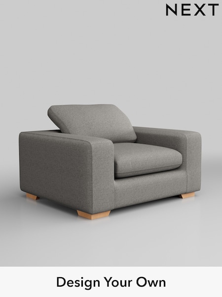 Woven Chenille Easy Clean/Light Grey N Premium The Snuggle Grand (W45105) | £1,399