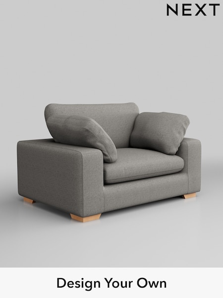 Woven Chenille Easy Clean/Light Grey N Premium The Snuggle Grand (W45105) | £1,599