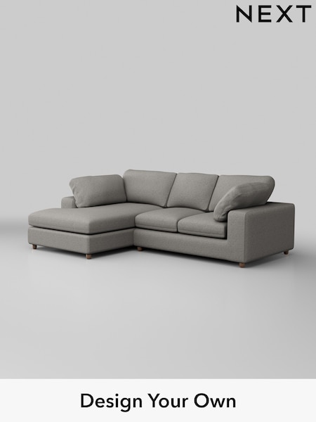 Woven Chenille Easy Clean/Light Grey N Premium The Snuggle Grand (W45105) | £2,650
