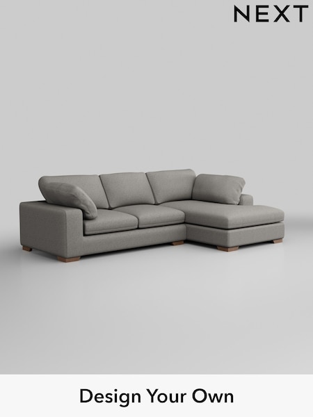 Woven Chenille Easy Clean/Light Grey N Premium The Snuggle Grand (W45105) | £2,750