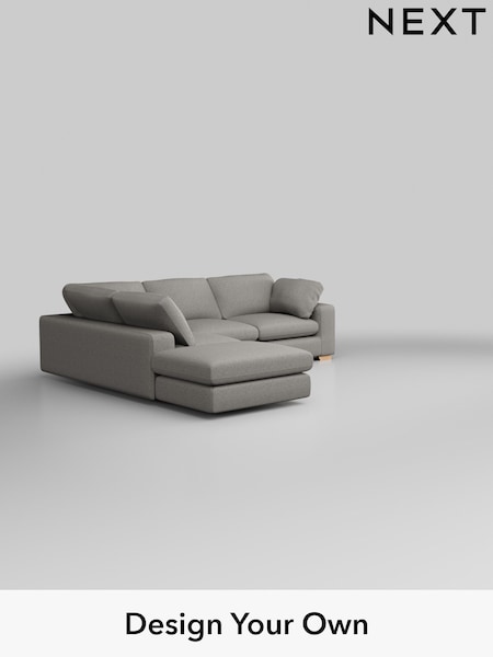 Woven Chenille Easy Clean/Light Grey N Premium The Snuggle Grand (W45105) | £3,499