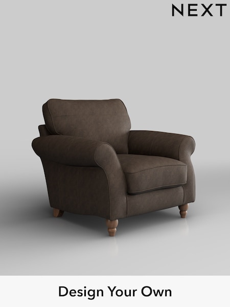 Antiqued Leather/Dark Brown Ashford Leather (W45106) | £1,599