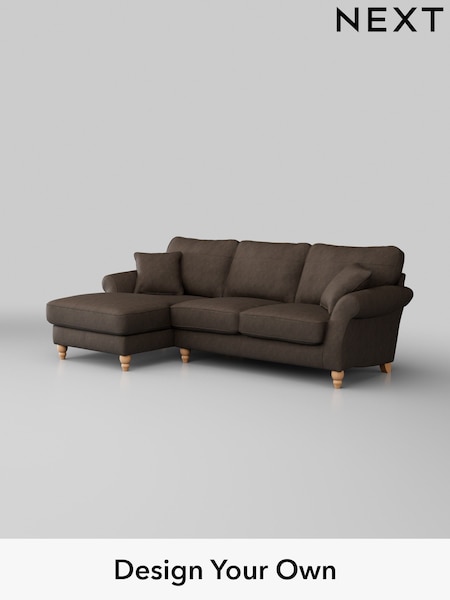 Antiqued Leather/Dark Brown Ashford Leather (W45106) | £2,775