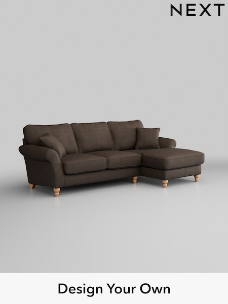 Antiqued Leather/Dark Brown Ashford Leather (W45106) | £2,775