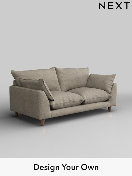 Woven Chenille Easy Clean/Mid Natural Noa Deep Relaxed Sit (W45116) | £1,175