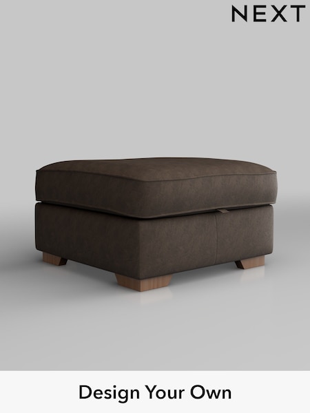 Antiqued Leather/Dark Brown Stamford Leather (W45145) | £599