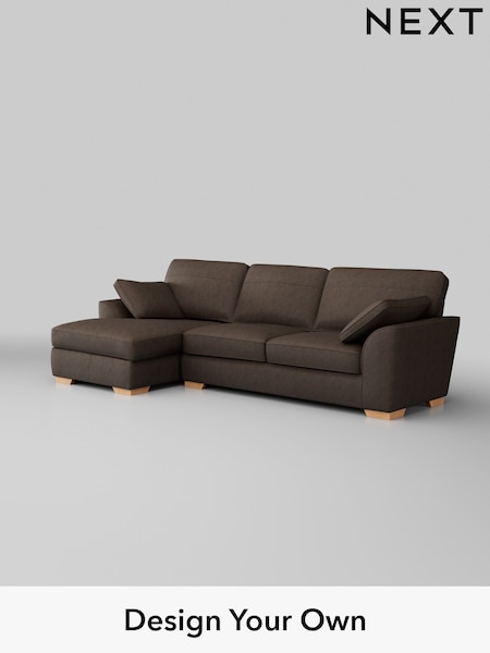Antiqued Leather/Dark Brown Stamford Leather (W45145) | £2,750