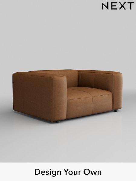 Antiqued Leather/Light Tan Brown Jefferson Leather (W45155) | £1,725